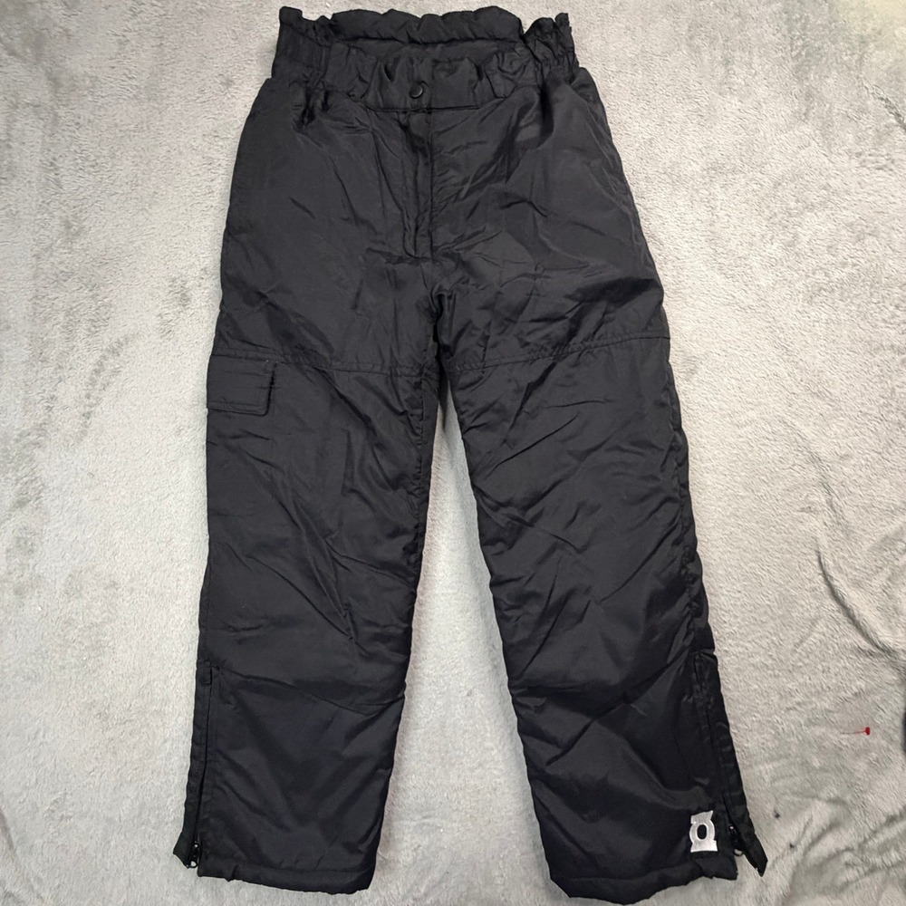 O-Zone Womens Black Insulated Snow Pants Cargo Pocket Small RN68986 EUC!